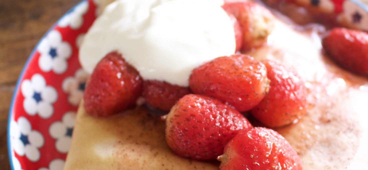 Spelt & Strawberry Crepes