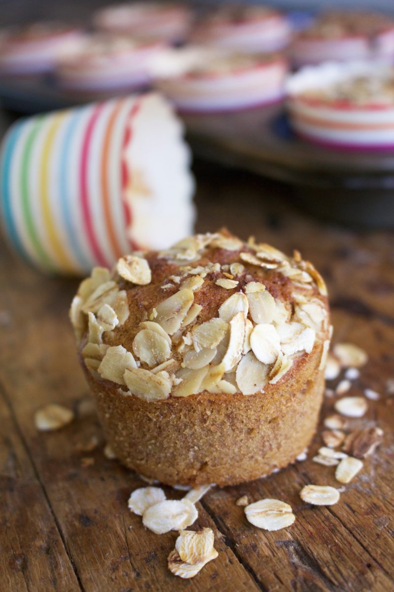 Banana and Oat Crusted Muffins