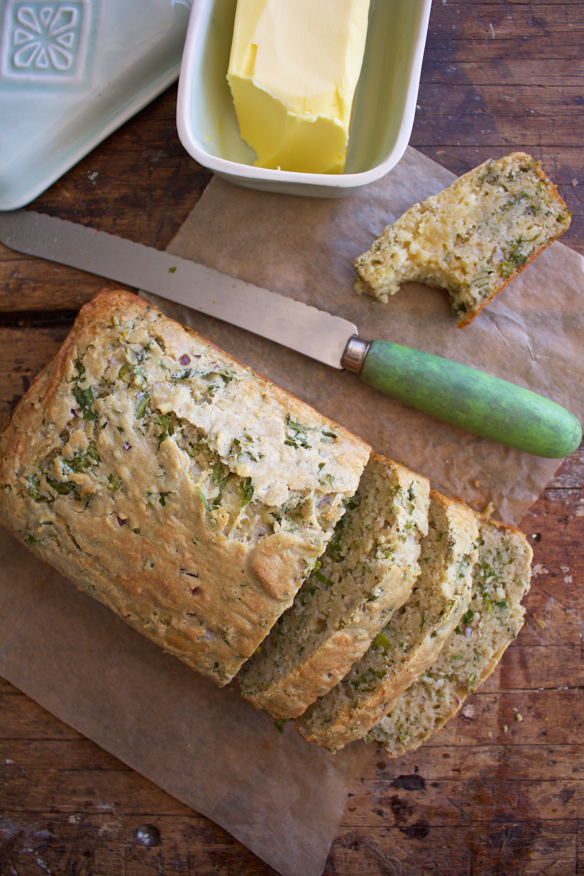 Kale and Cheddar Loaf