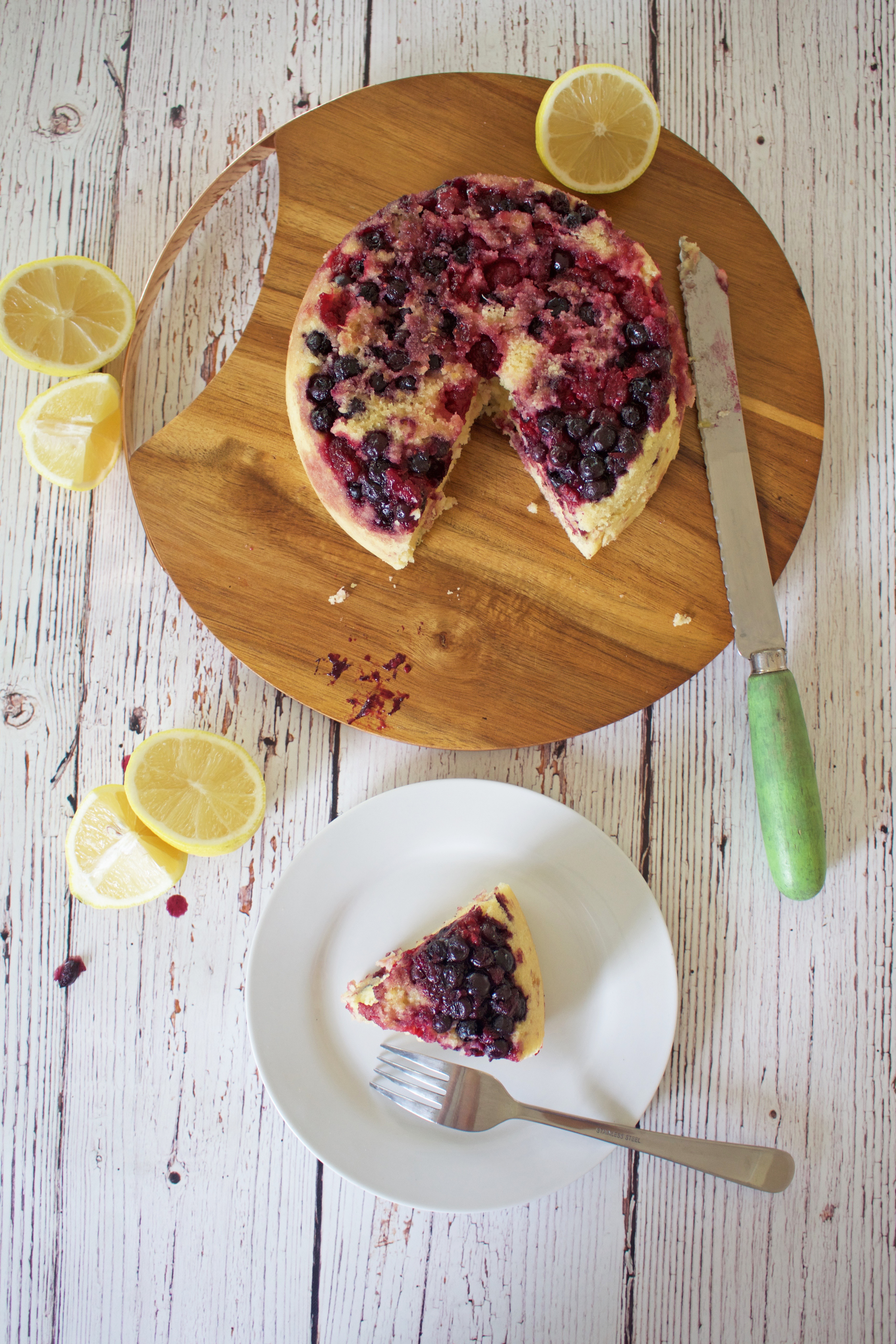 Steamed Lemon & Berry Pudding