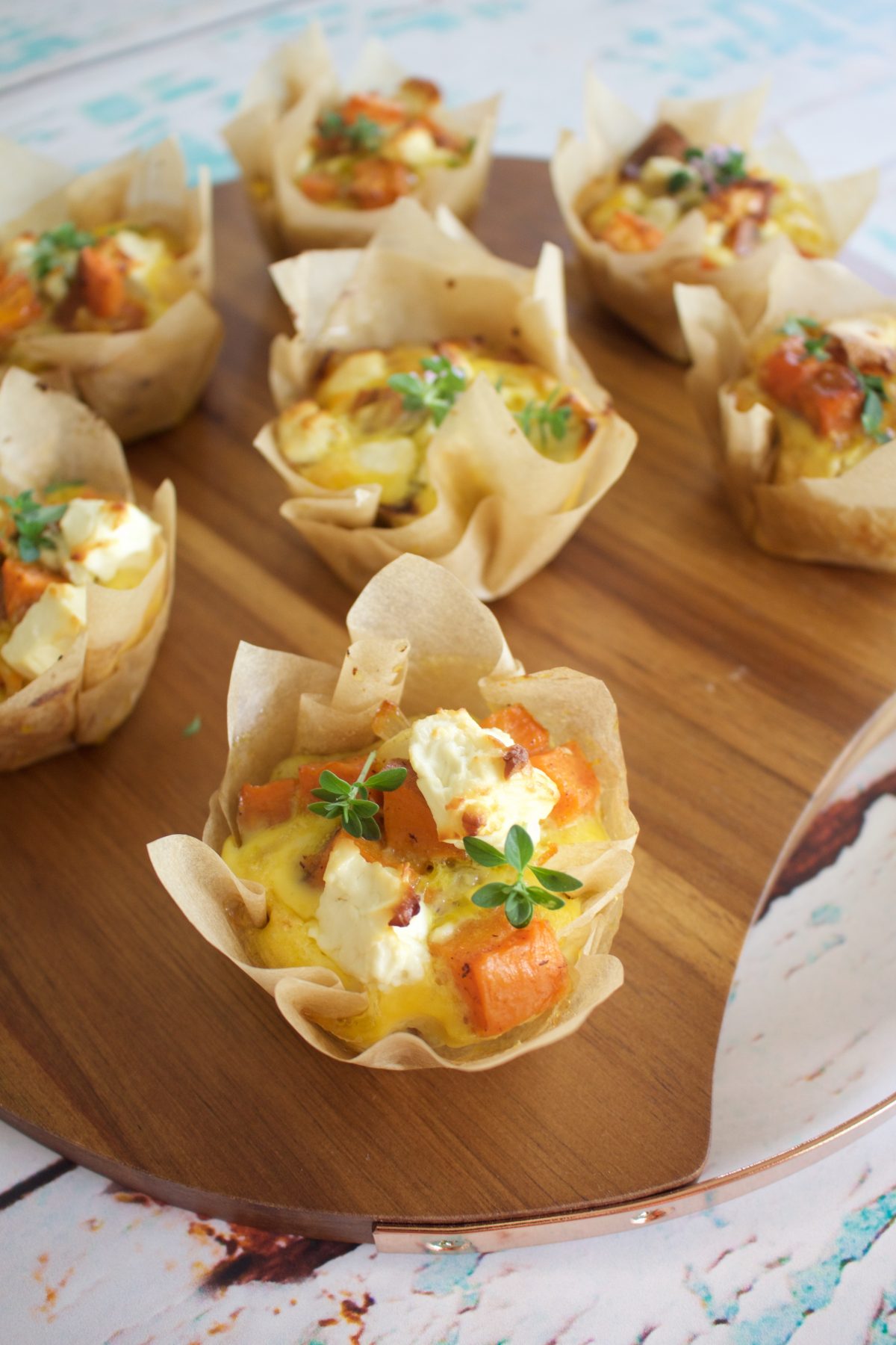 Goats Feta and Sweet Potato Egg Muffins