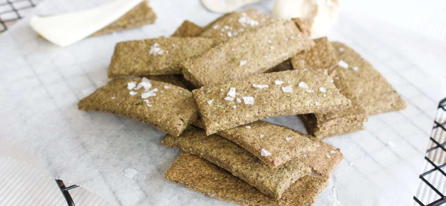 Garlic & Cumin Buckwheat Crackers