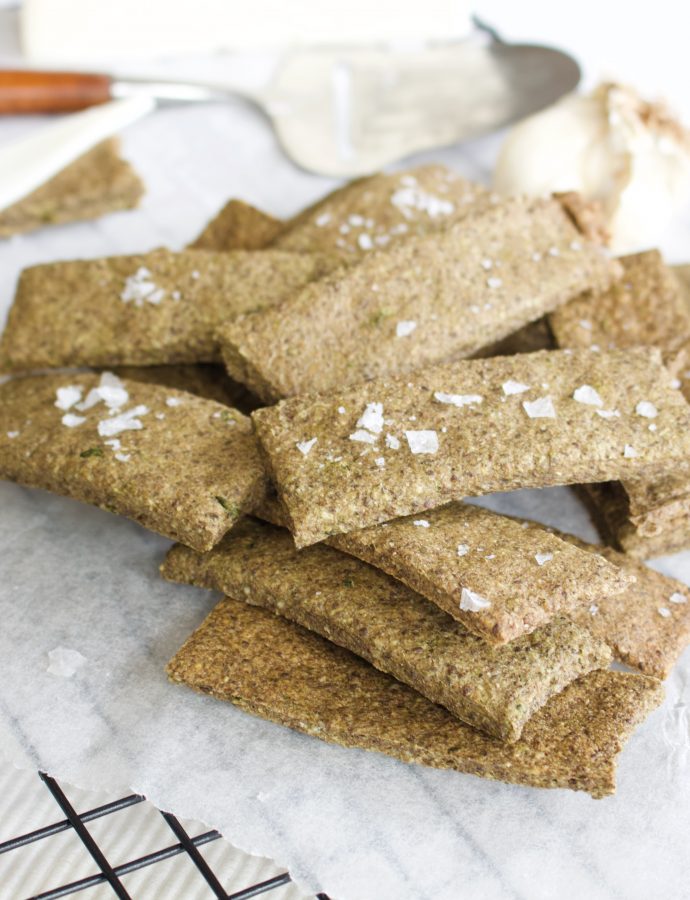 Garlic & Cumin Buckwheat Crackers