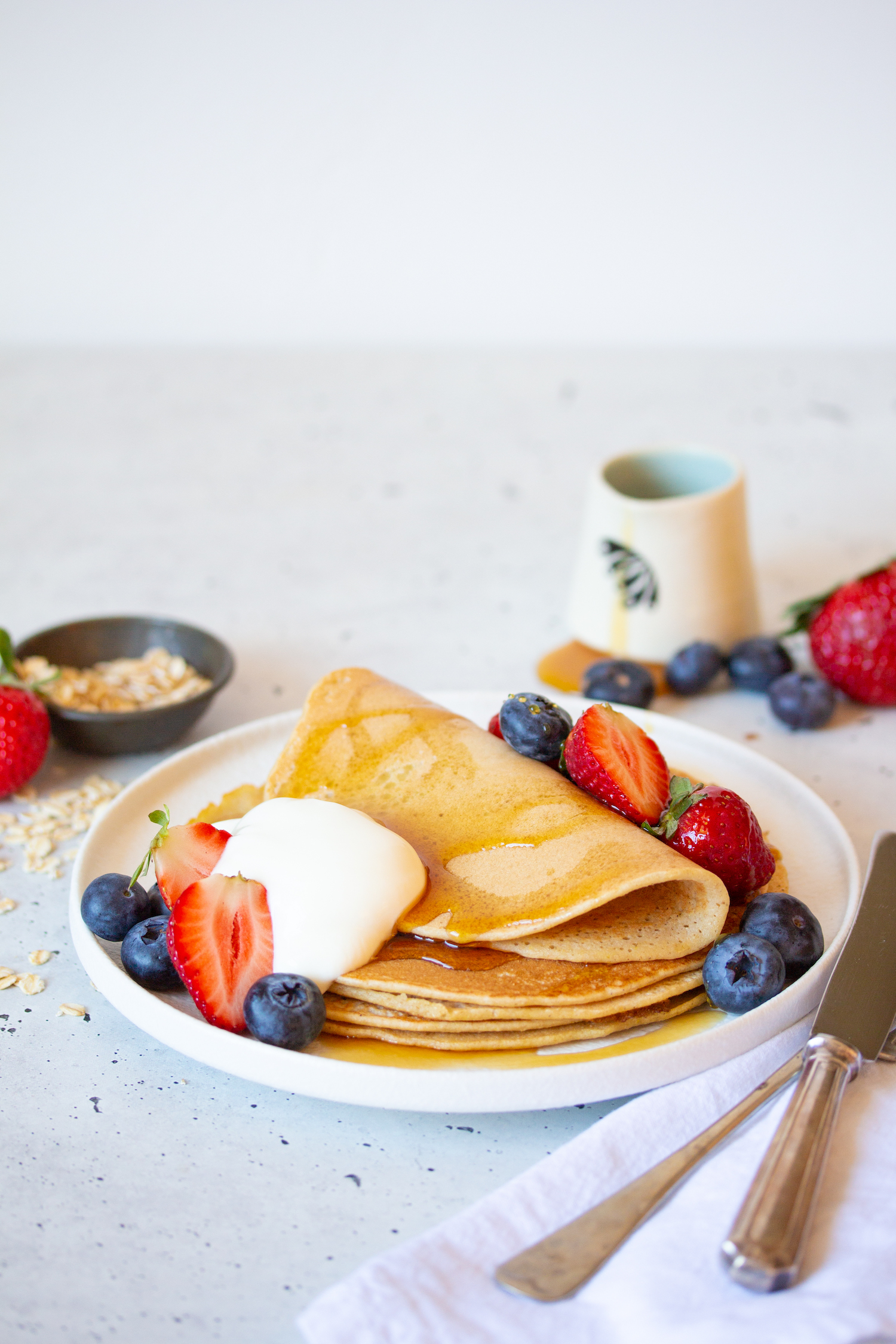 Oat Quinoa Pancakes Danielle Minnebo