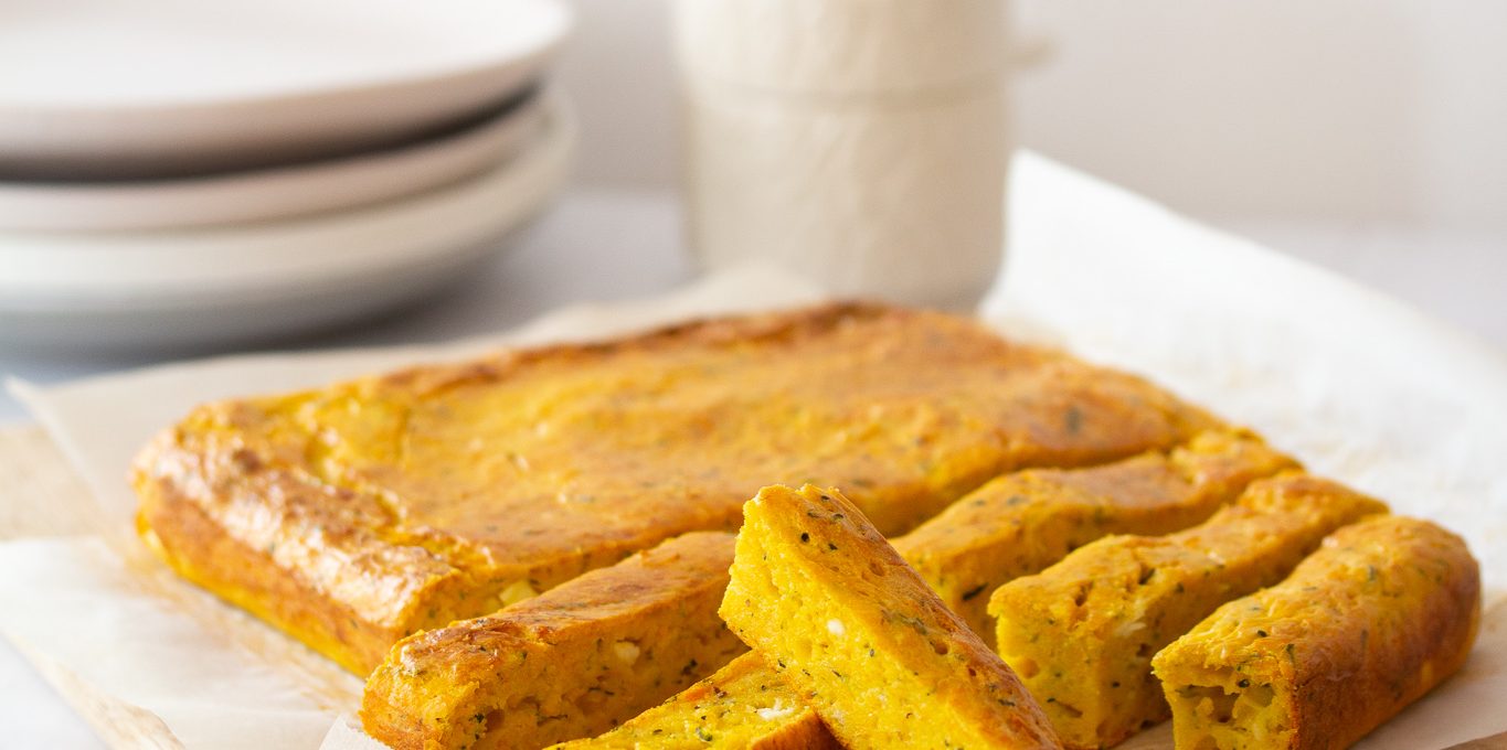 Pumpkin and Zucchini Slice