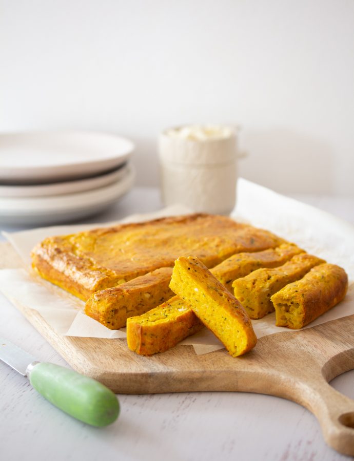 Pumpkin and Zucchini Slice